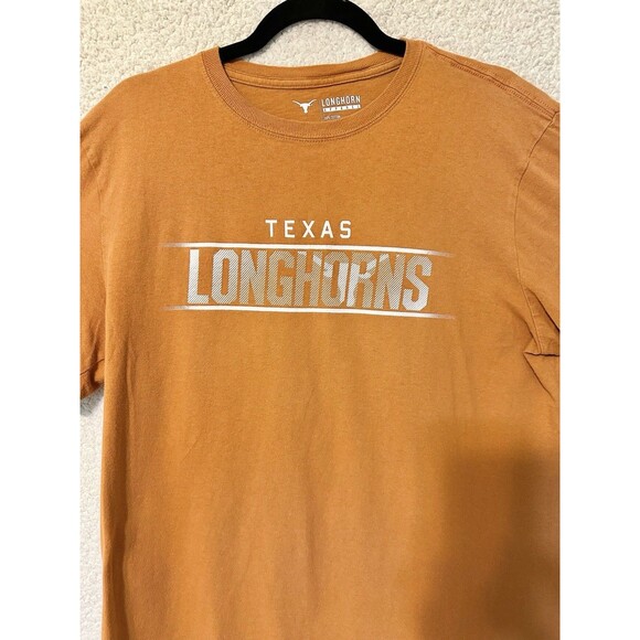 Texas Longhorns Hook 'Em Horns Sign Logo T Shirt Adult Large Cotton‎ Orange - Picture 2 of 5